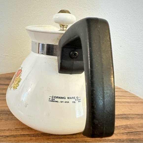 Vintage Corning Ware Coffee Tea Pot “Spice of Life Le Thé” 6-Cups P-104. - Picture 2 of 7
